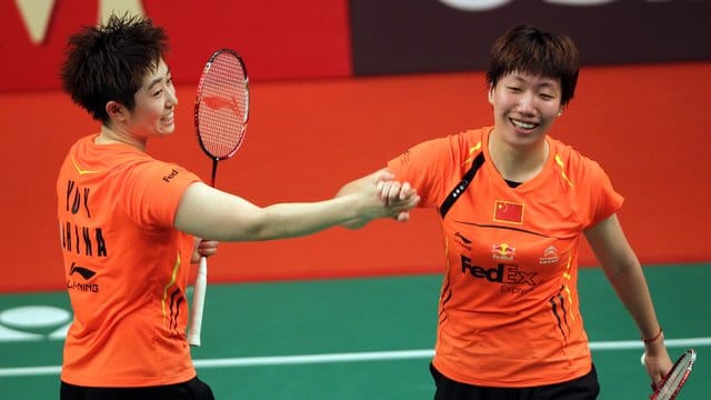 Yu Yang (l) und Wang Xiaoli wollten in London 2012 schweren Gegnerinnen im weiteren Verlauf des Turniers aus dem Weg zu gehen. Yu Yang (l) und Wang Xiaoli wollten in London 2012 schweren Gegnerinnen im weiteren Verlauf des Turniers aus dem Weg zu gehen.