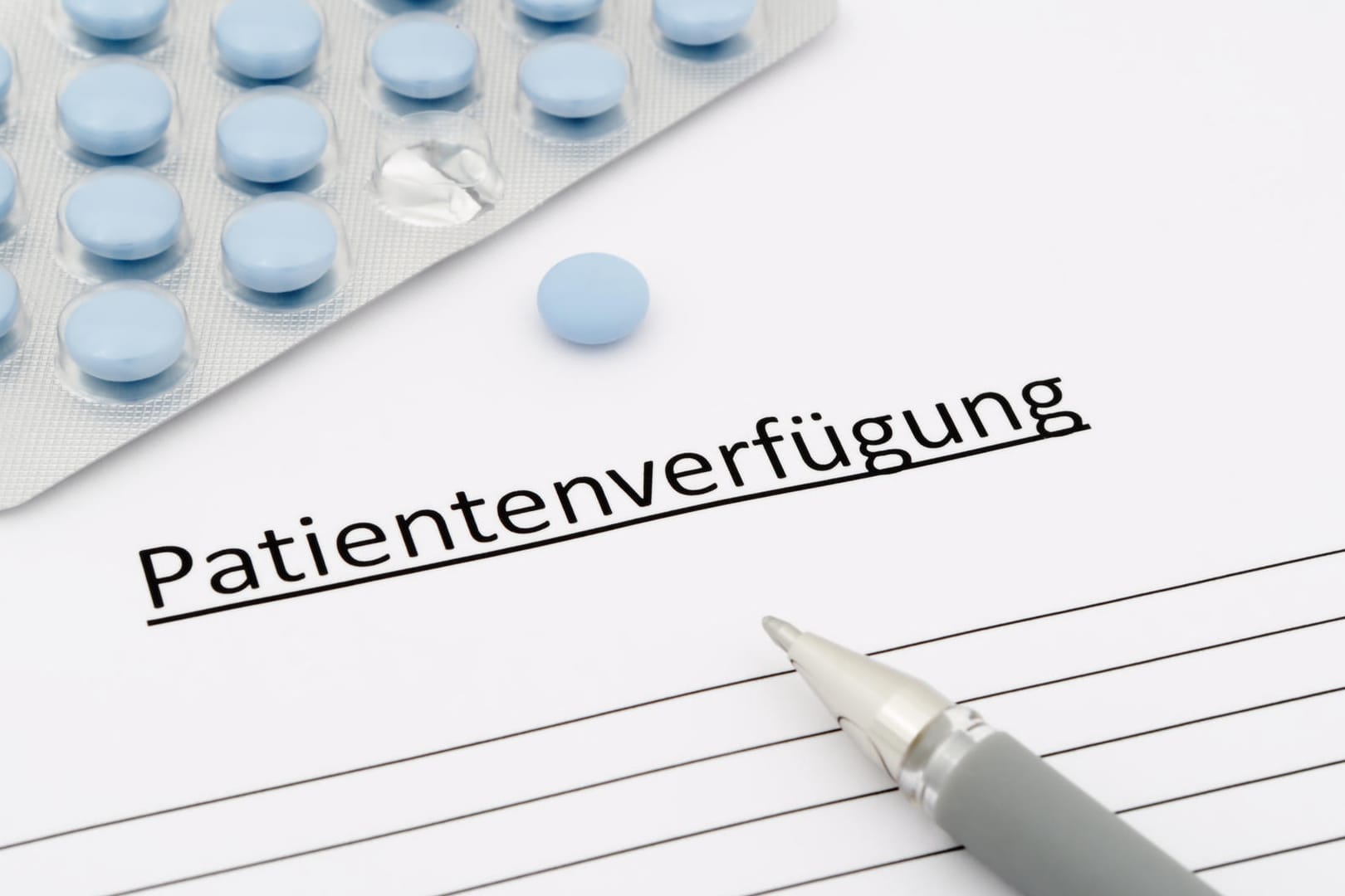 Die Patientenverfügung sollte sorgfältig verfasst werden.