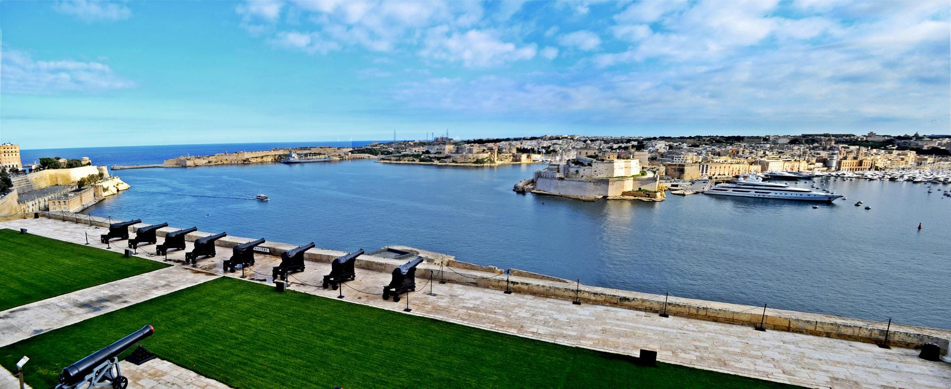 Blick auf den Hafen von Valletta.