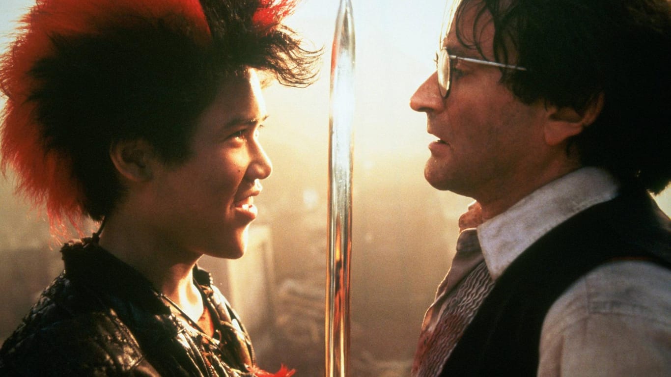 Dante Basco (l.) und Robin Williams in Steven Spielbergs "Hook".