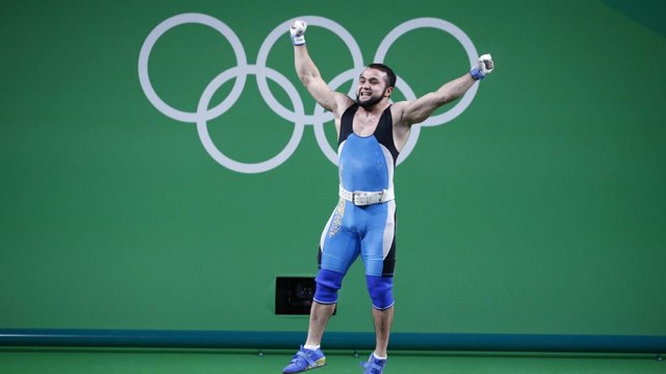 Der Kasache Nijat Rahimov ist Olympiasieger in der KLasse bis 77 Kilogramm.