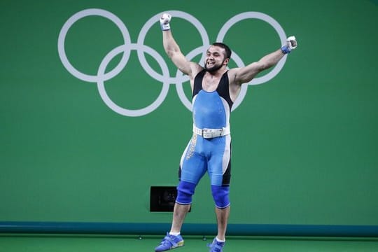 Der Kasache Nijat Rahimov ist Olympiasieger in der KLasse bis 77 Kilogramm.