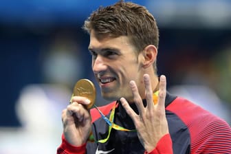 Rekordjäger: Michael Phelps gewann zum vierten Mal bei Olympia über die 200 Meter Lagen. Es ist seine 22. Goldmedaille insgesamt.