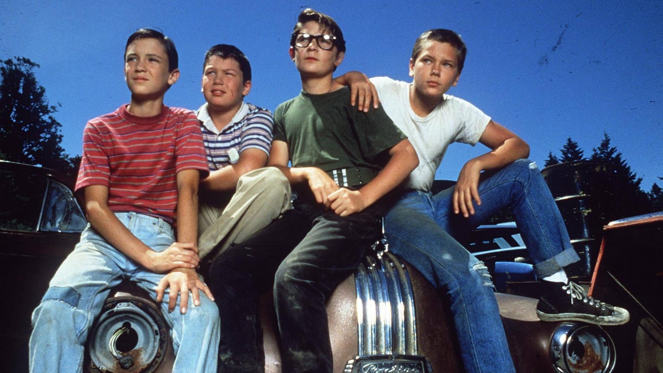 Vier Jungs erleben in "Stand By Me" ein großes Abenteuer (l-r): Gordie (Wil Wheaton, Vern (Jerry O'Connell), Teddy (Corey Feldman) und Chris (River Phoenix).