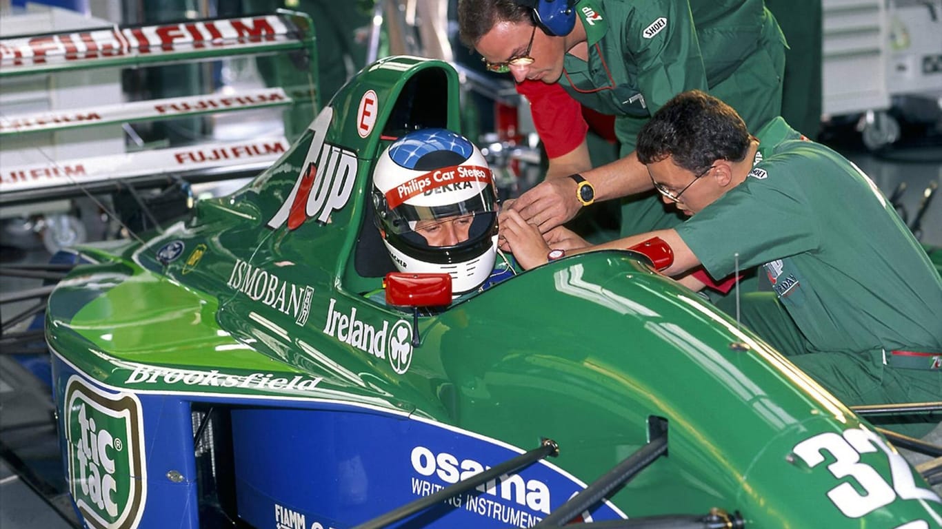 Beginn einer unglaublichen Karriere: Michael Schumacher in seinem Rennauto 1991 in Spa.