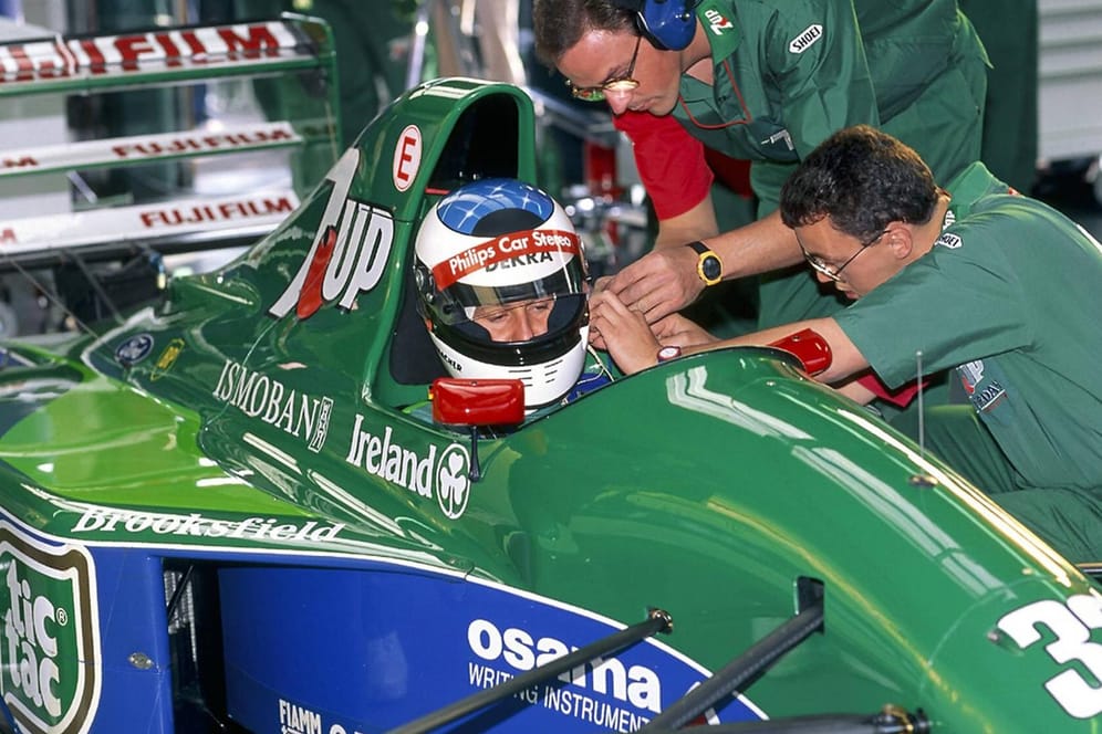 Beginn einer unglaublichen Karriere: Michael Schumacher in seinem Rennauto 1991 in Spa.