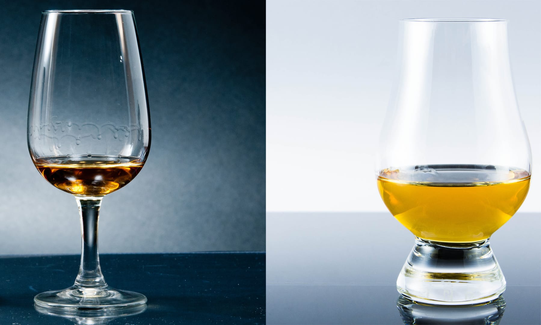 Whisky-Experten empfehlen entweder ein Nosing- oder Glencairn- Glas.