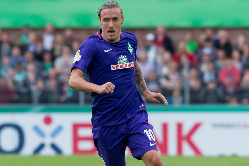 Werder-Stürmer Max Kruse beim DFB-Pokalspiel gegen die Sportfreunde Lotte.