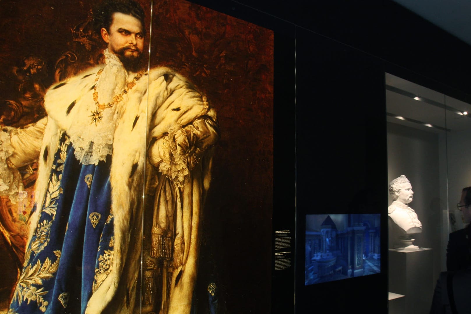 Ein Bild von König Ludwig II. im Museum der Bayerischen Könige in Hohenschwangau.