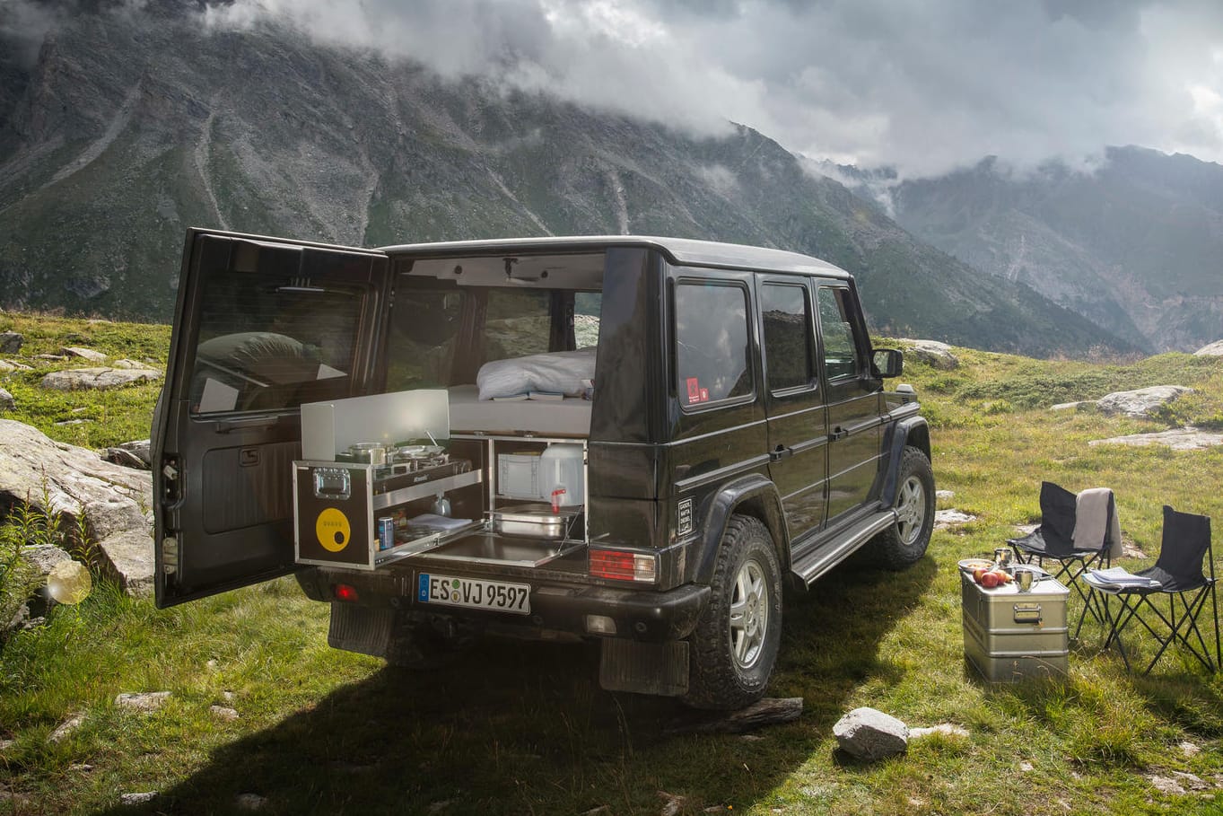 Die G-Box von Ququq macht aus dem Geländewagen einen Mini-Camper.