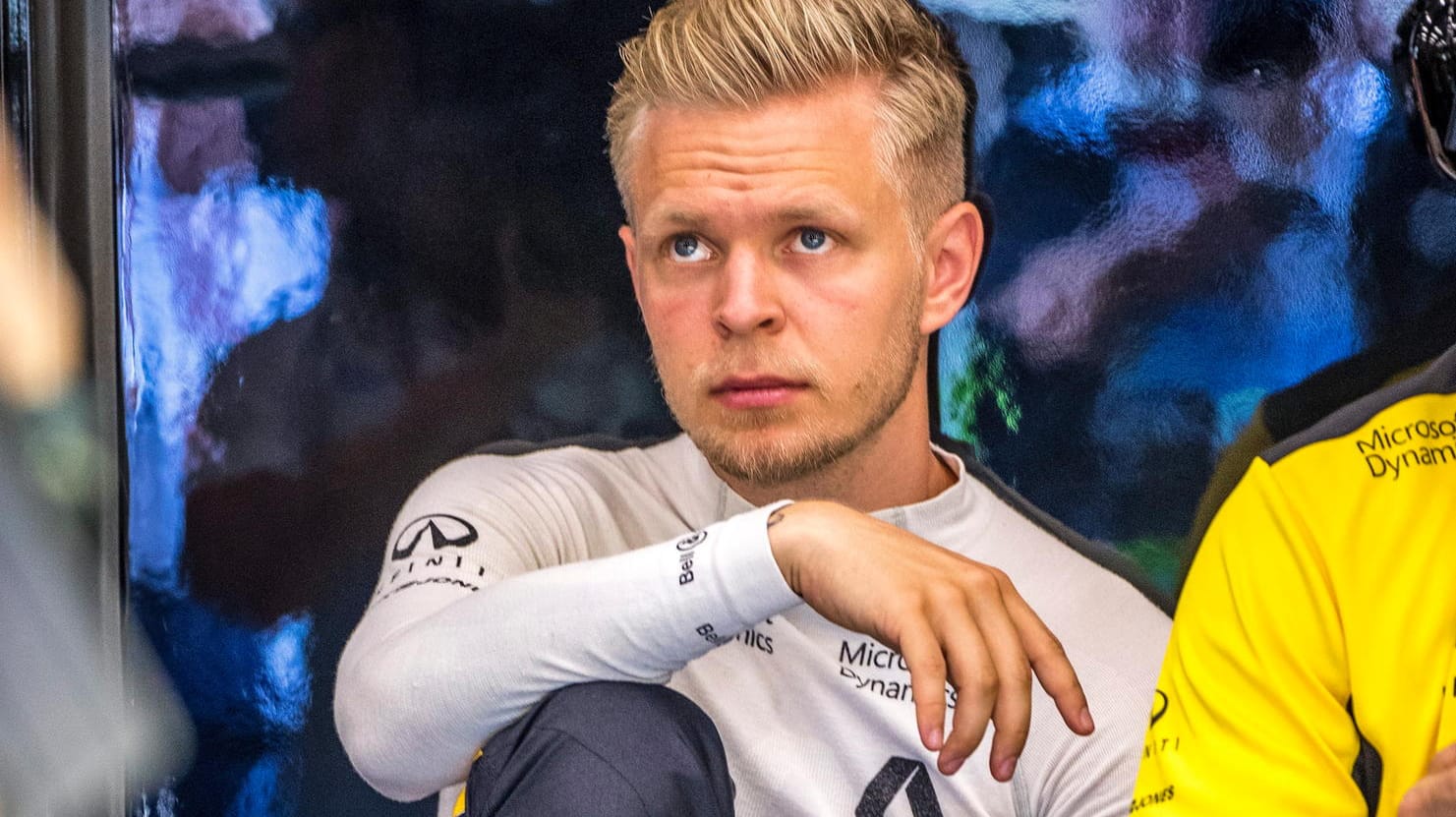 Kevin Magnussen kurz vor dem Rennen in Spa.