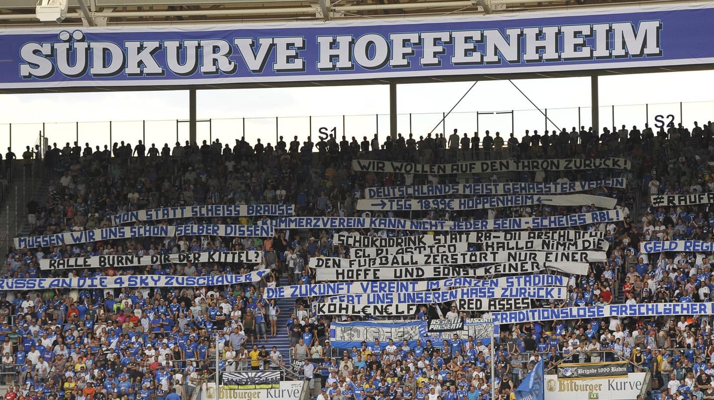 Die Fans der TSG Hoffenheim sorgten mit einer besonderen Choreographie für Aufsehen.