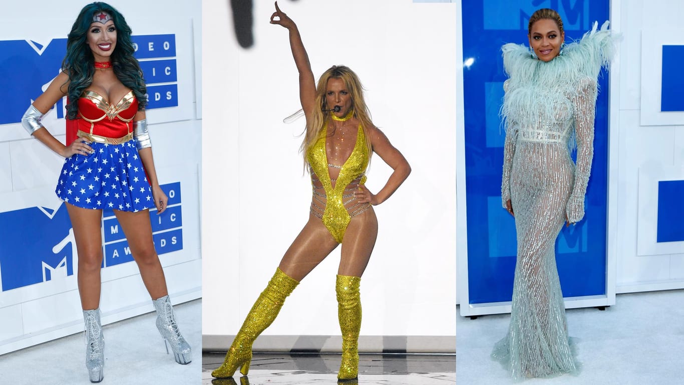 Farrah Abraham, Britney Spears und Beyoncé bei den MTV Video Music Awards 2016.