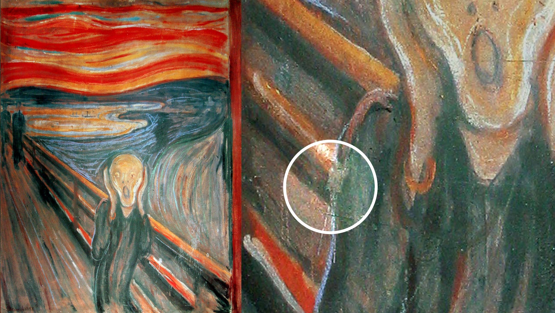 Eine Reproduktion des berühmtesten Werks von Edvard Munch, "Der Schrei". Eine Reproduktion des berühmtesten Werks von Edvard Munch, "Der Schrei".