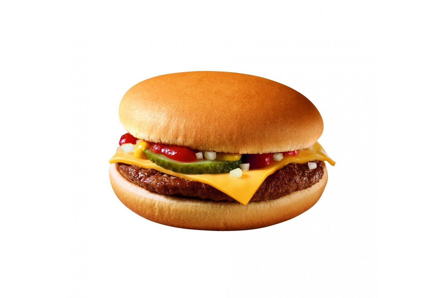 In einem Cheeseburger des Burgerriesen McDonalds stecken bei 113 Gramm Gewicht gerade 13 Gramm Fett und 304 Kalorien
