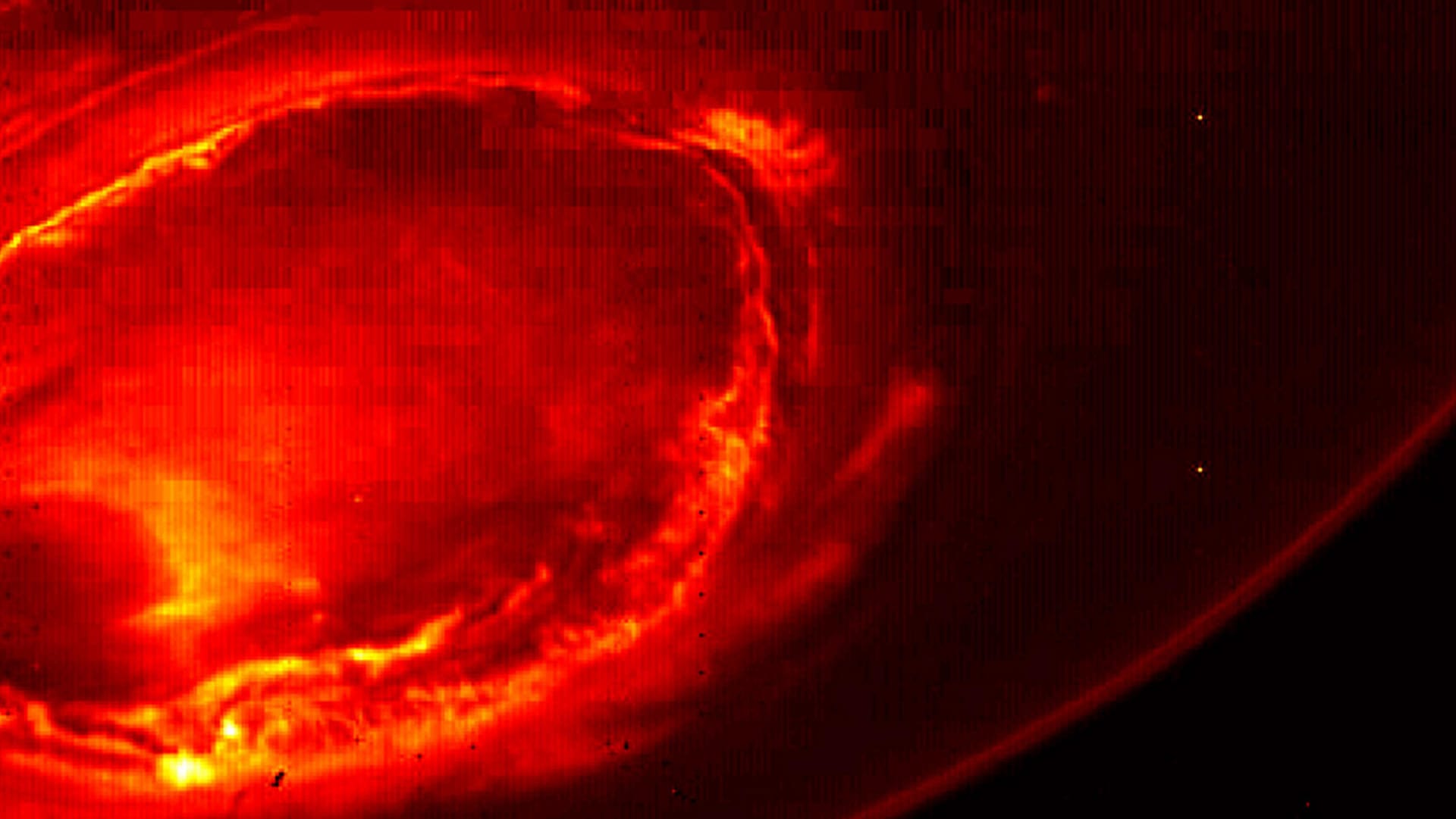 Die Polarlichter des Jupiters, fotografiert von "Juno".