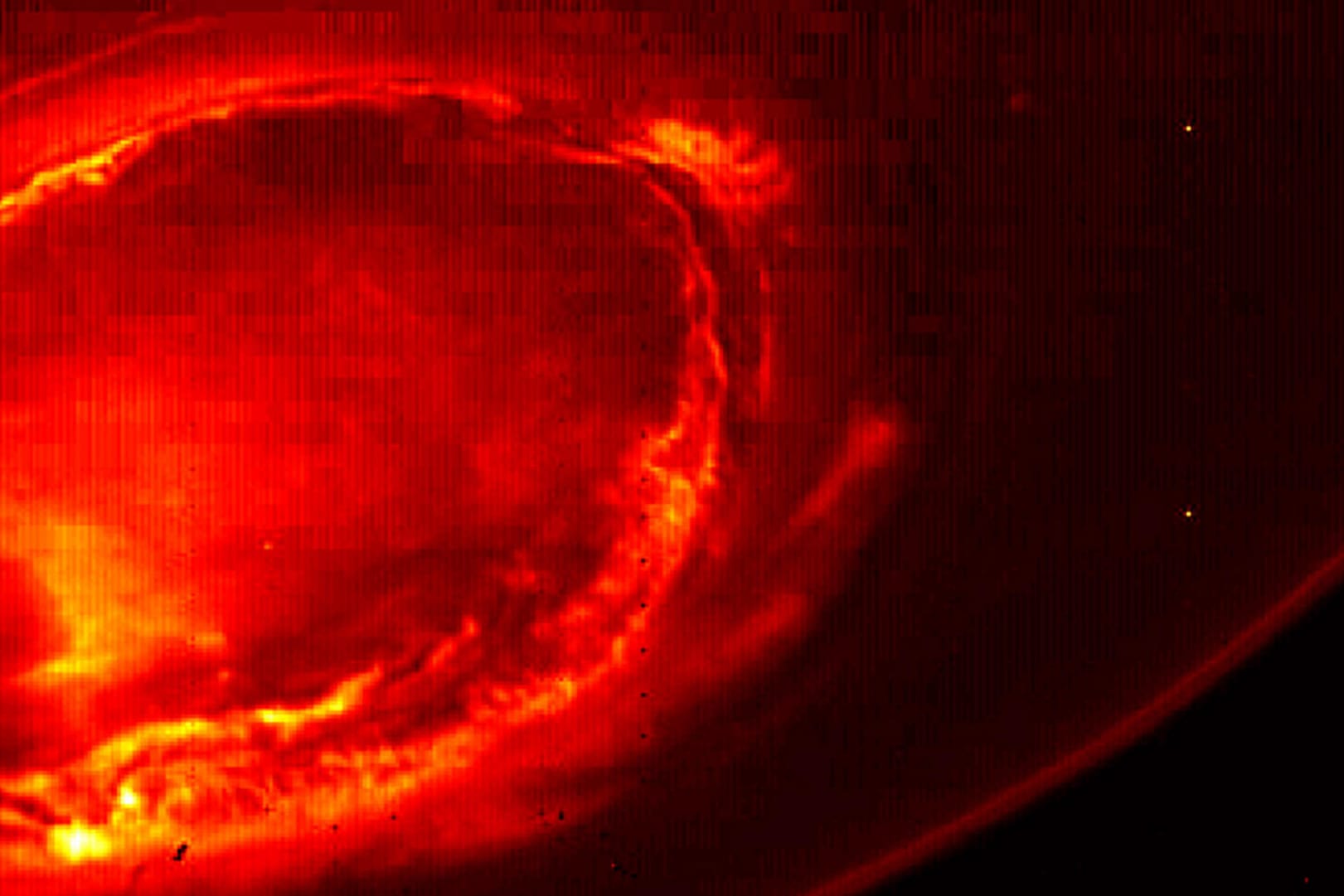 Die Polarlichter des Jupiters, fotografiert von "Juno".
