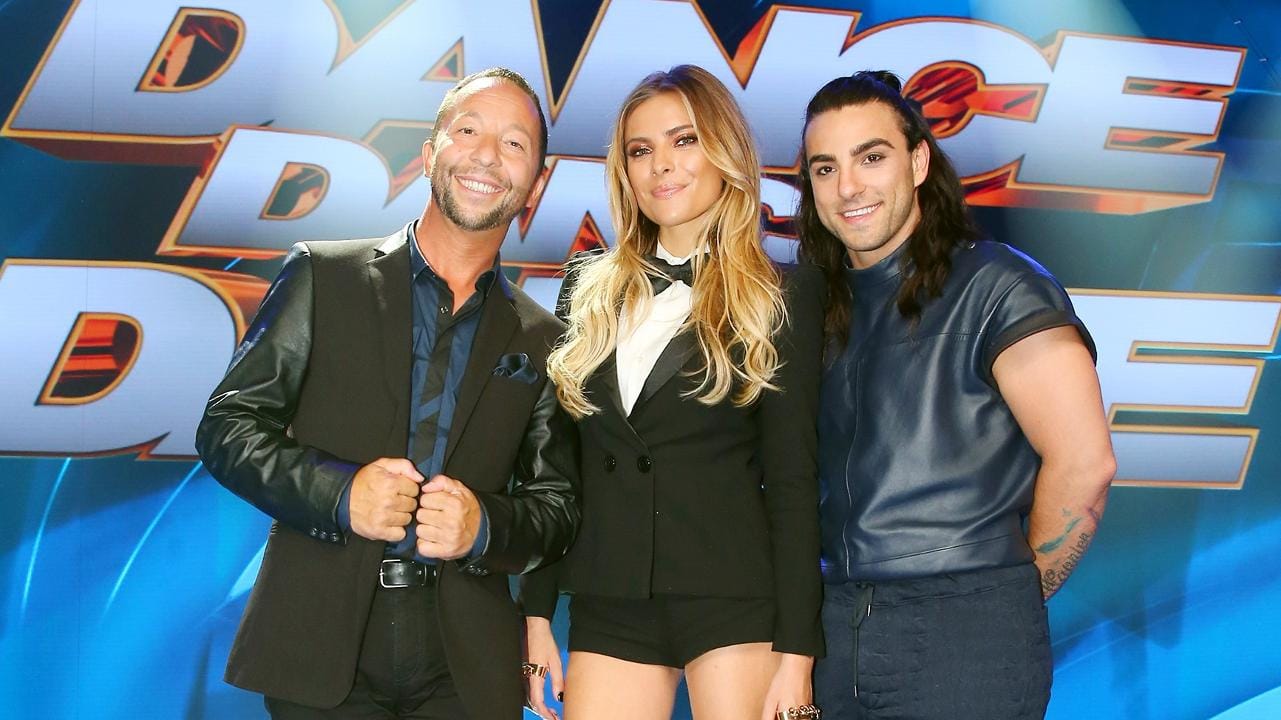 Die Jury von "Dance Dance Dance" (l-r): DJ Bobo, Sophia Thomalla und Cale Kalay.