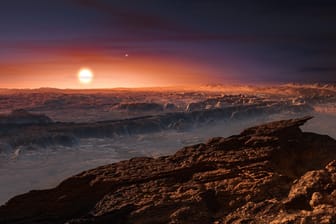 Noch war keine Sonde auf Proxima b - aber so oder so ähnlich könnte es auf dem Exoplaneten vielleicht aussehen.
