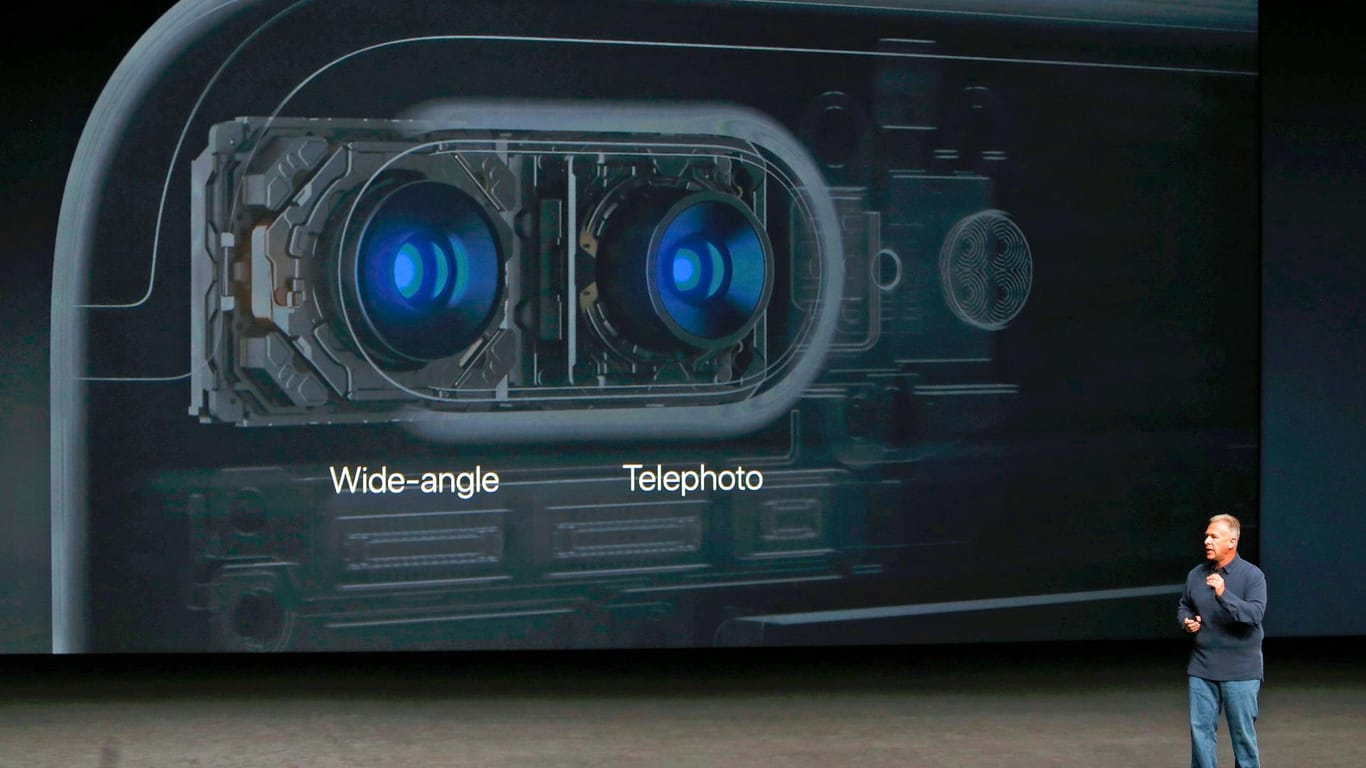 Das iPhone 7 Plus hat eine doppeläugige Kamera.
