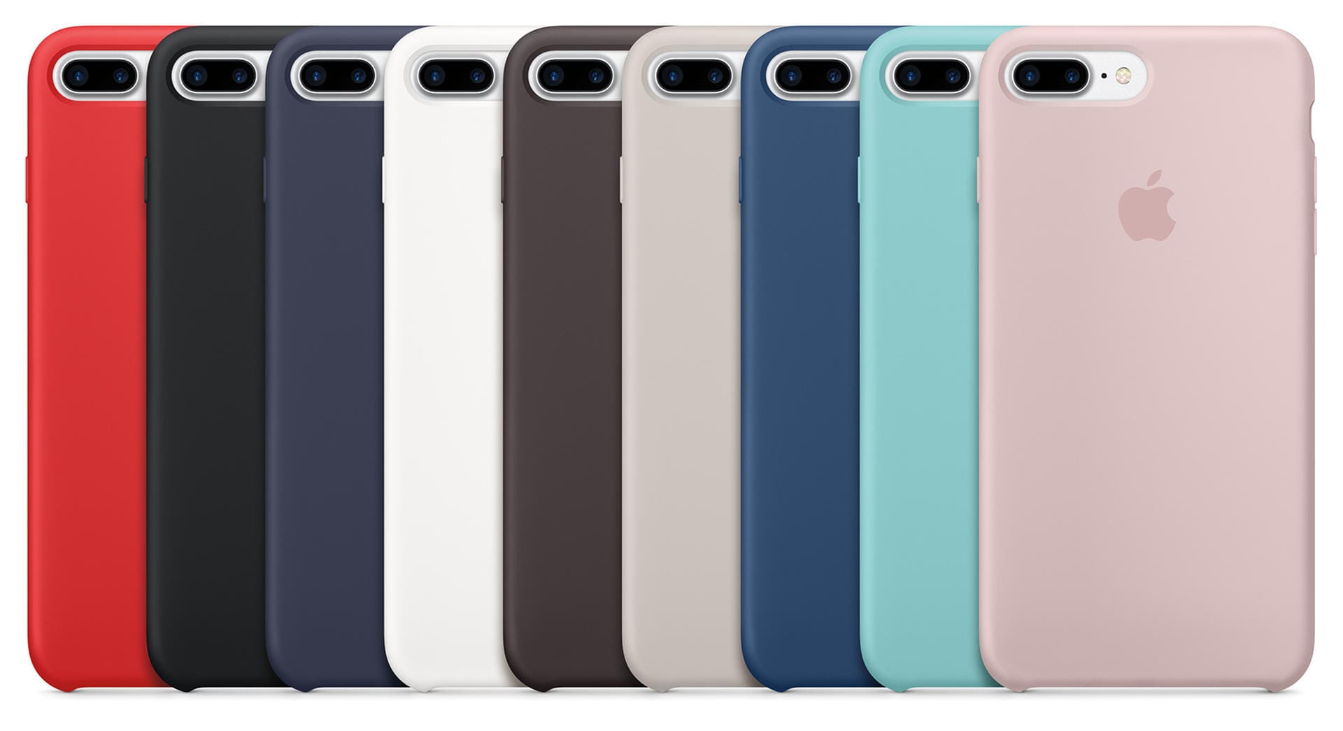 Ebenfalls bietet Apple Silikonhüllen in mehreren Farben als Zubehör an.