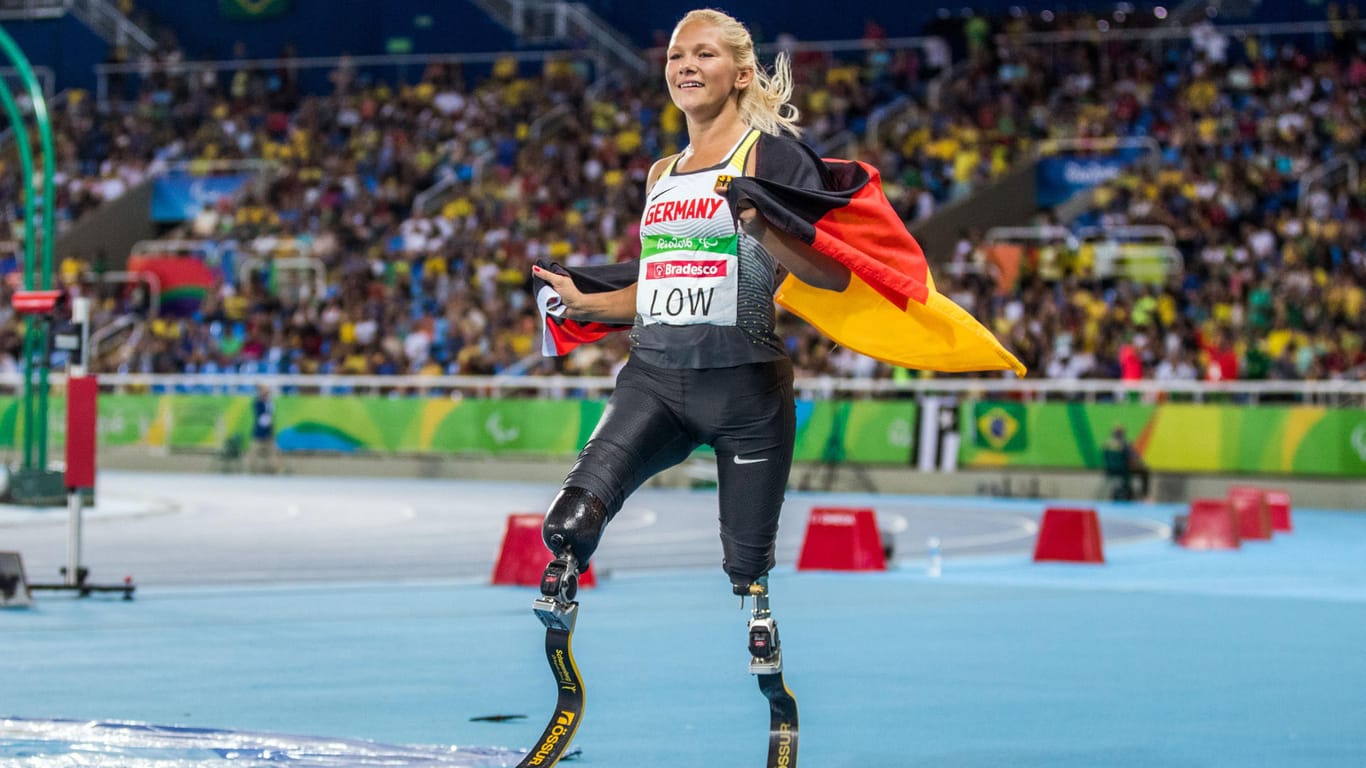 Die deutsche Weitspringerin Vanessa Low holte vor den Augen zahlreicher Zuschauer in Rio die Goldmedaille.