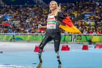 Die deutsche Weitspringerin Vanessa Low holte vor den Augen zahlreicher Zuschauer in Rio die Goldmedaille.
