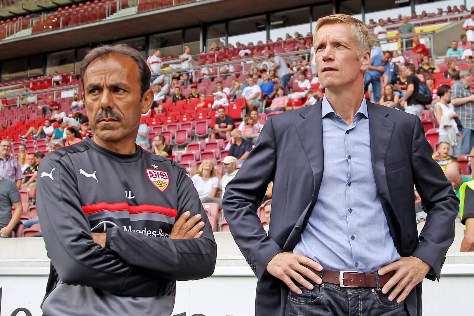 Angespanntes Verhältnis: Trainer Jos Luhukay und Sportvorstand Jan Schindelmeiser ziehen angeblich nicht an einem Strang.