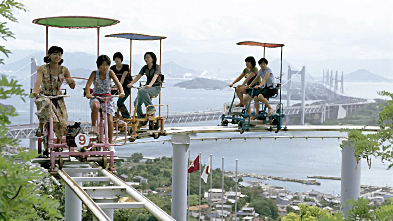 "Skycycle" im "Washuzan Highland"-Park in Japan.