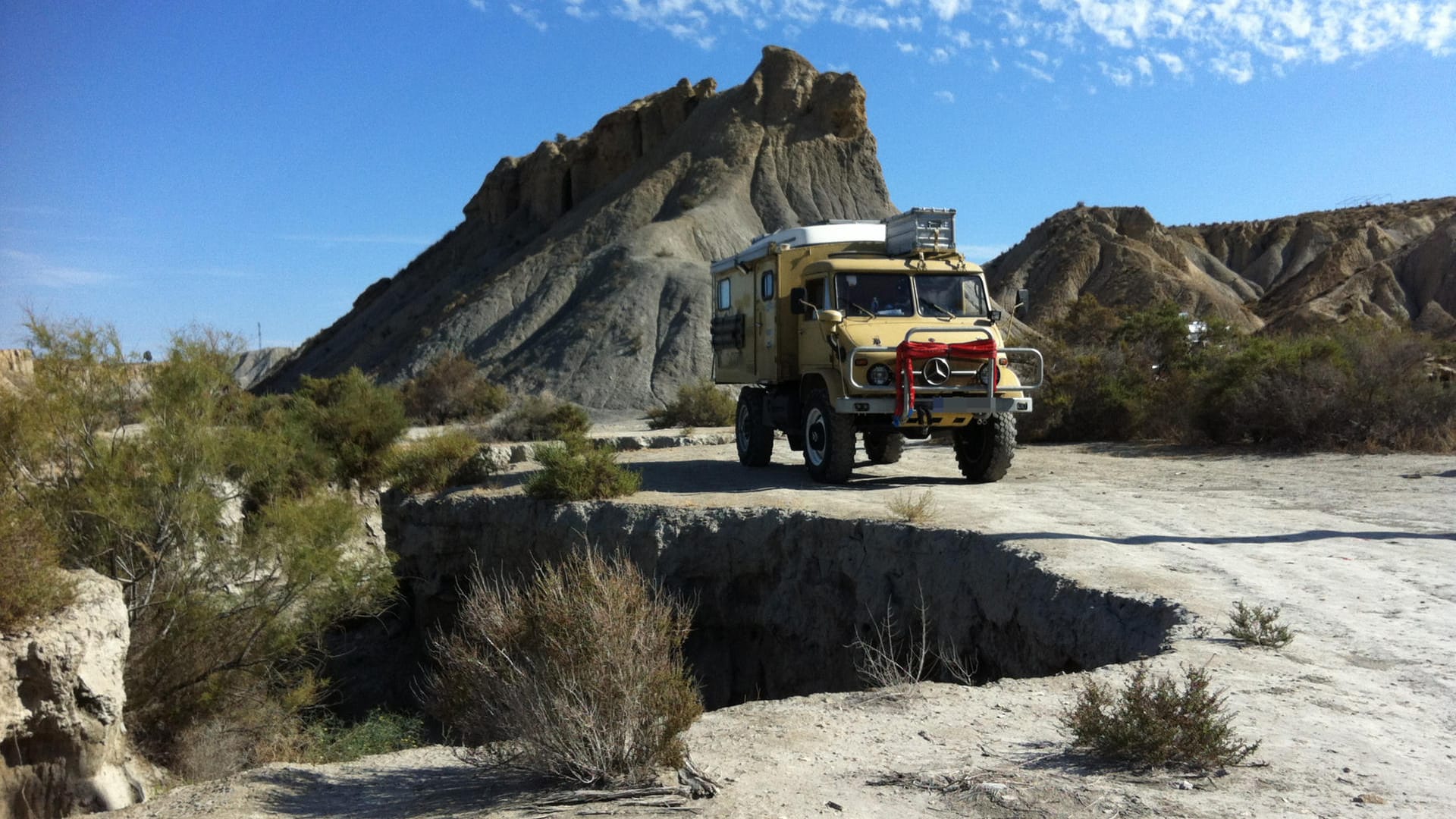 Mit dem 50 Jahre alten Unimog in Andalusien