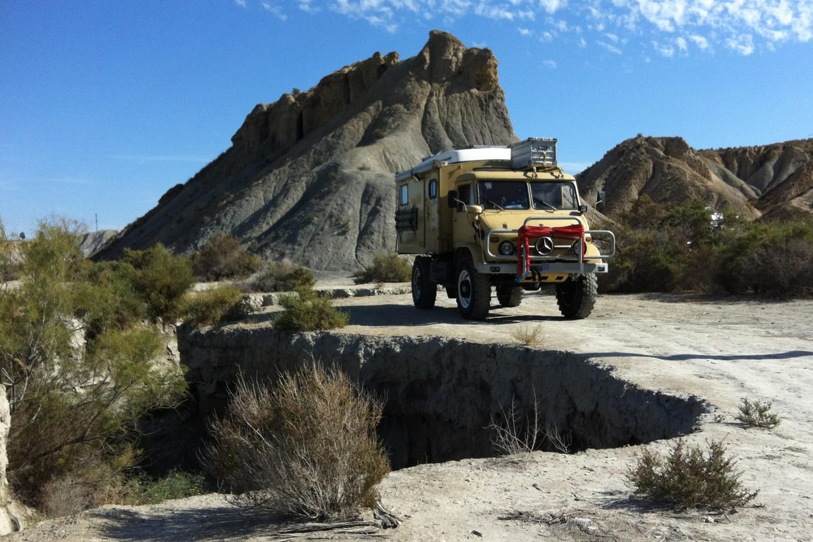 Mit dem 50 Jahre alten Unimog in Andalusien