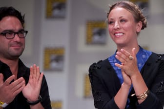 Johnny Galecki und Kaley Cuoco auf der "Comic Con" 2011.