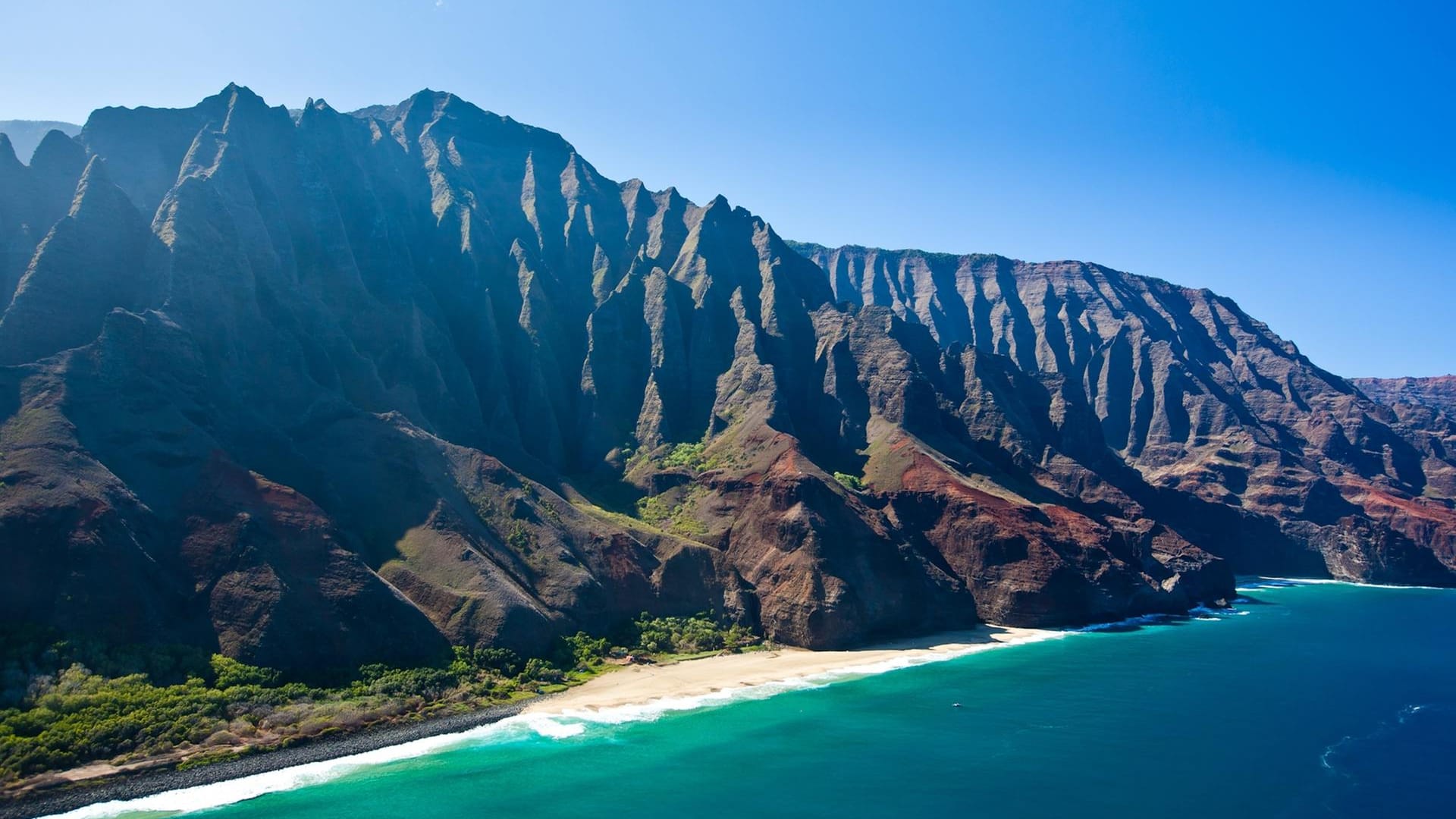 Na Pali Coast Mountain auf Hawaii.