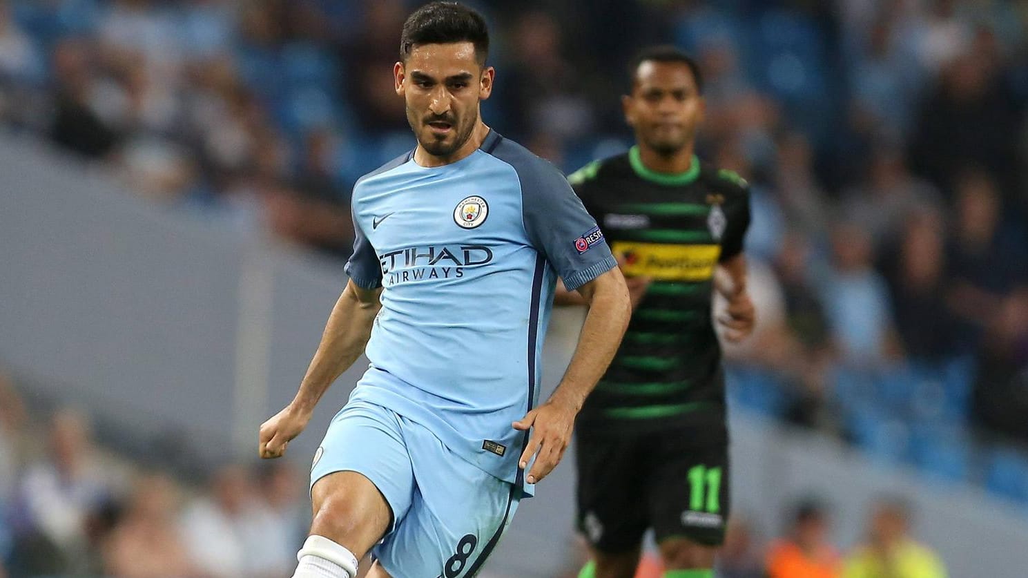 Starker Auftritt in der Champions League gegen Gladbach: Ilkay Gündogan. Starker Auftritt in der Champions League gegen Gladbach: Ilkay Gündogan.