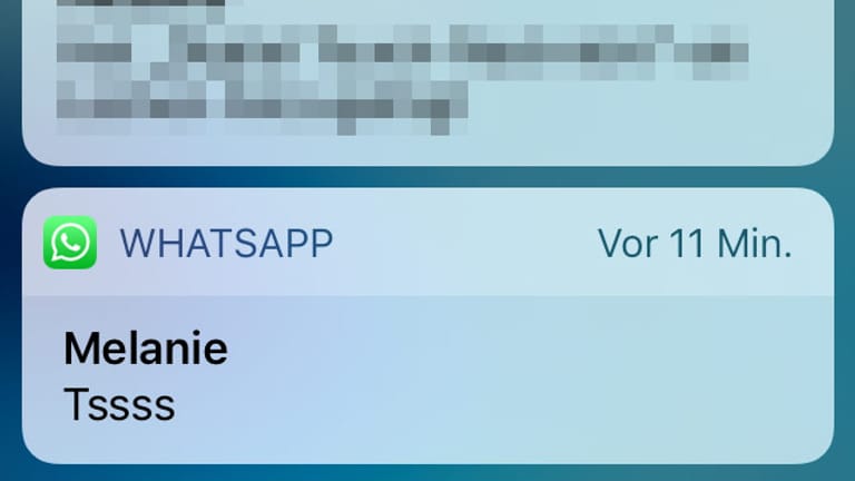 WhatsApp auf dem iPhone-Sperrbildschirm