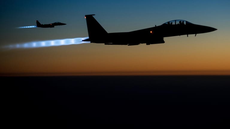 Kampfjet der US-Luftwaffe in Syrien.