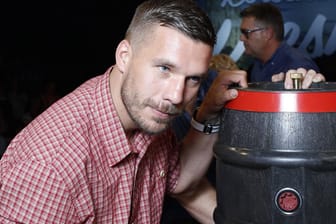 Lukas Podolski beim Oktoberfest "Kölsche Wiesn".