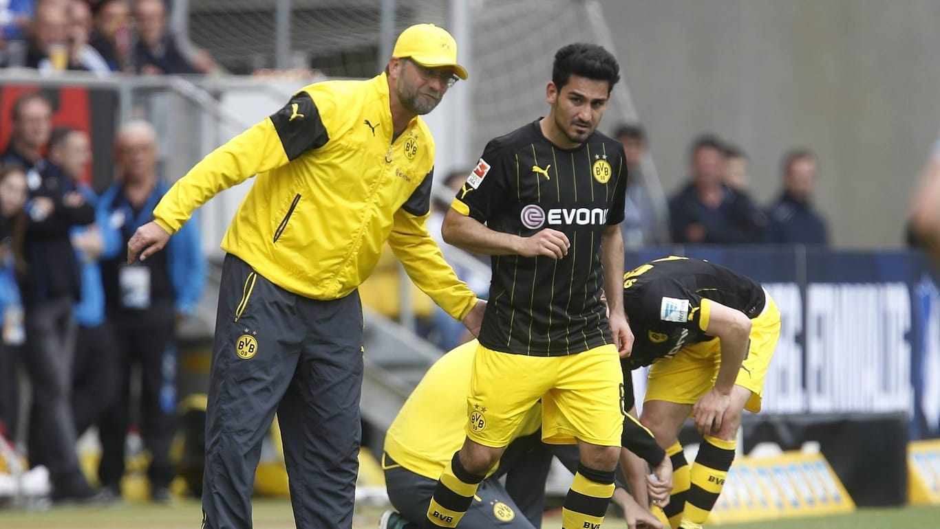 Ein Bild aus vergangenen Tagen: Dortmunds Ex-Trainer Jürgen Klopp (li.) und Ilkay Gündogan.