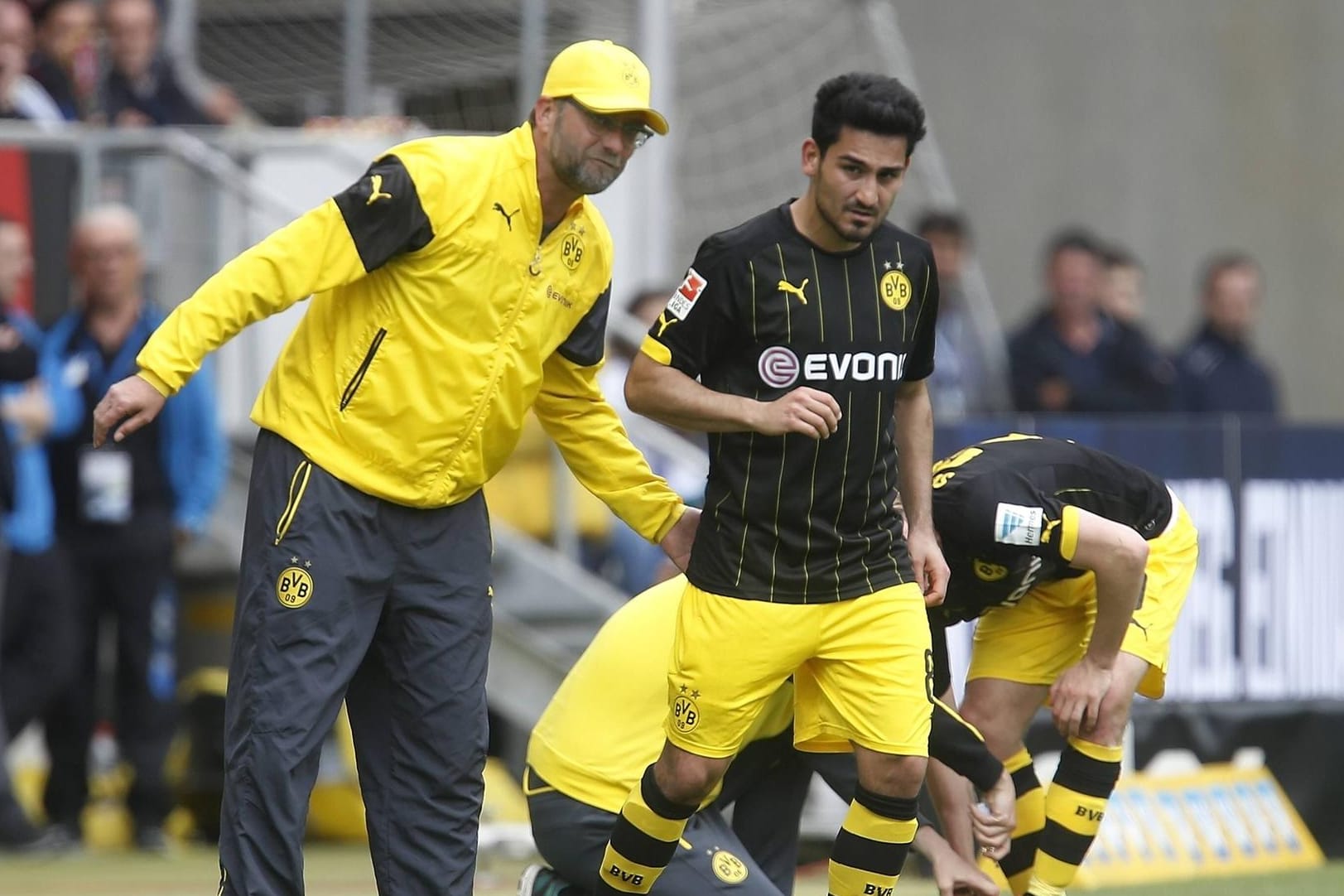 Ein Bild aus vergangenen Tagen: Dortmunds Ex-Trainer Jürgen Klopp (li.) und Ilkay Gündogan.