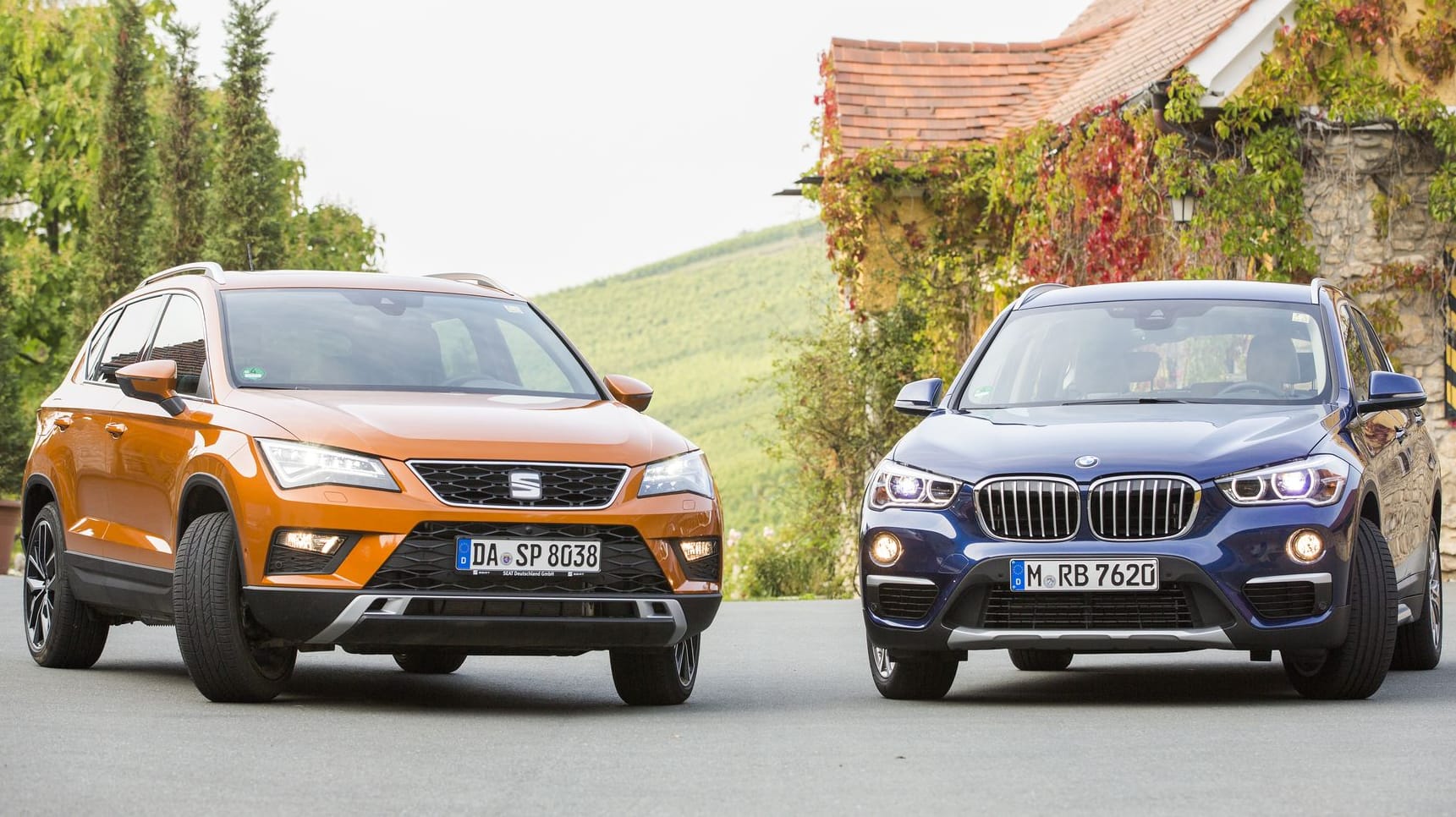 Der Seat Ateca fordert dem BMW X1 heraus. Der Seat Ateca fordert dem BMW X1 heraus.