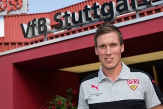 Hannes Wolf, der neue Cheftrainer des VfB Stuttgart, wird beim Zweitligisten vorgestellt.