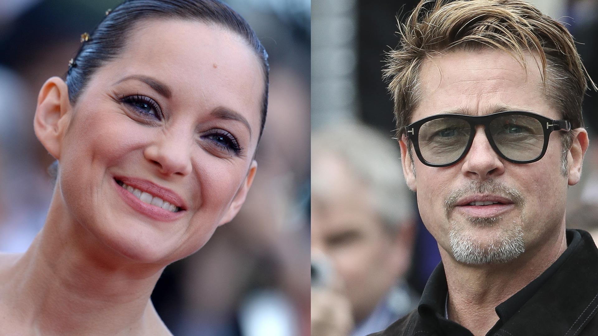 Marion Cotillard und Brad Pitt.