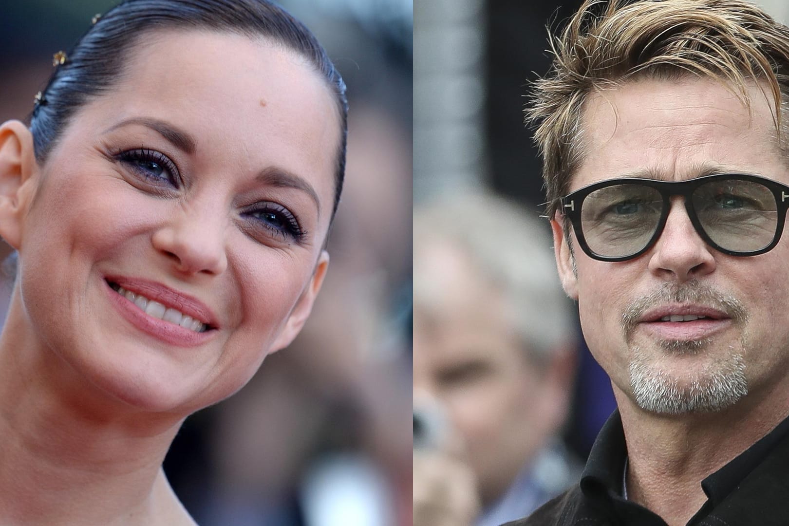 Marion Cotillard und Brad Pitt.