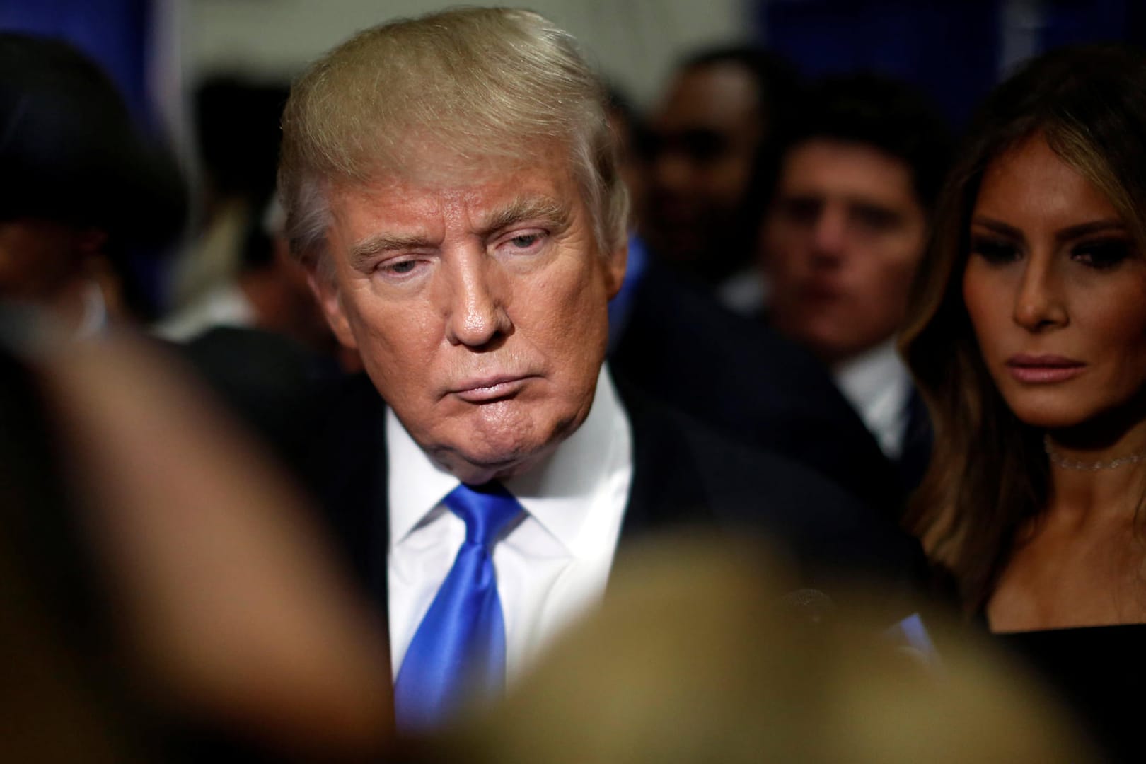 Der republikanische Präsidentschaftskandidat Donald Trump nach dem TV-Duell in Hempstead.