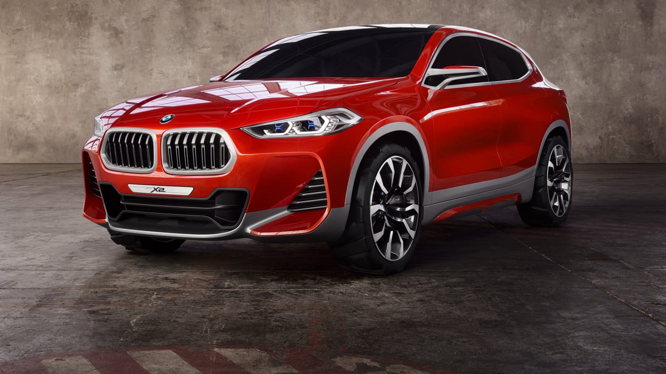 Kommt sportlich daher: neuer BMW X2 Concept.