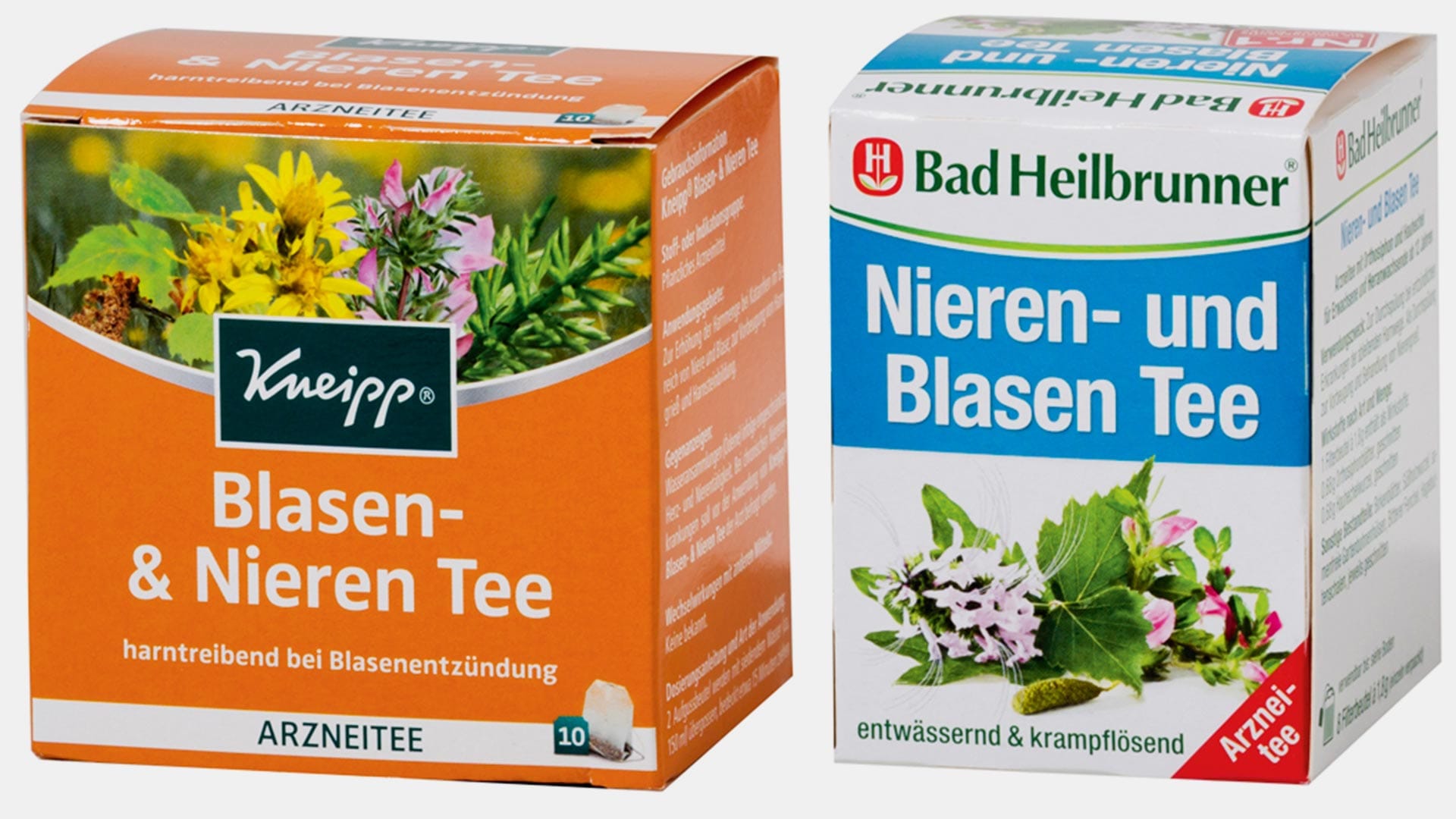 Im Test machen dieTees von Kneipp und Bad Heilbrunner keine gute Figur.