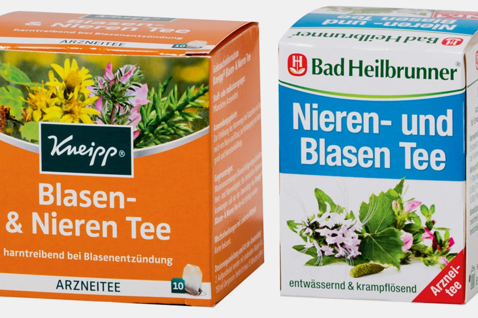 Im Test machen dieTees von Kneipp und Bad Heilbrunner keine gute Figur.