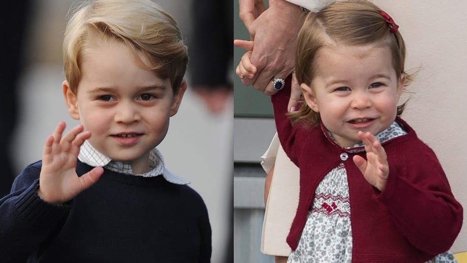 So süß verabschiedeten sich Prinz George und Prinzessin Charlotte nach ihrem Kanada-Besuch.Prinz George und Prinzessin Charlotte winkten zum Abbschied nach ihrem Kanada-Besuch der Menge zu.