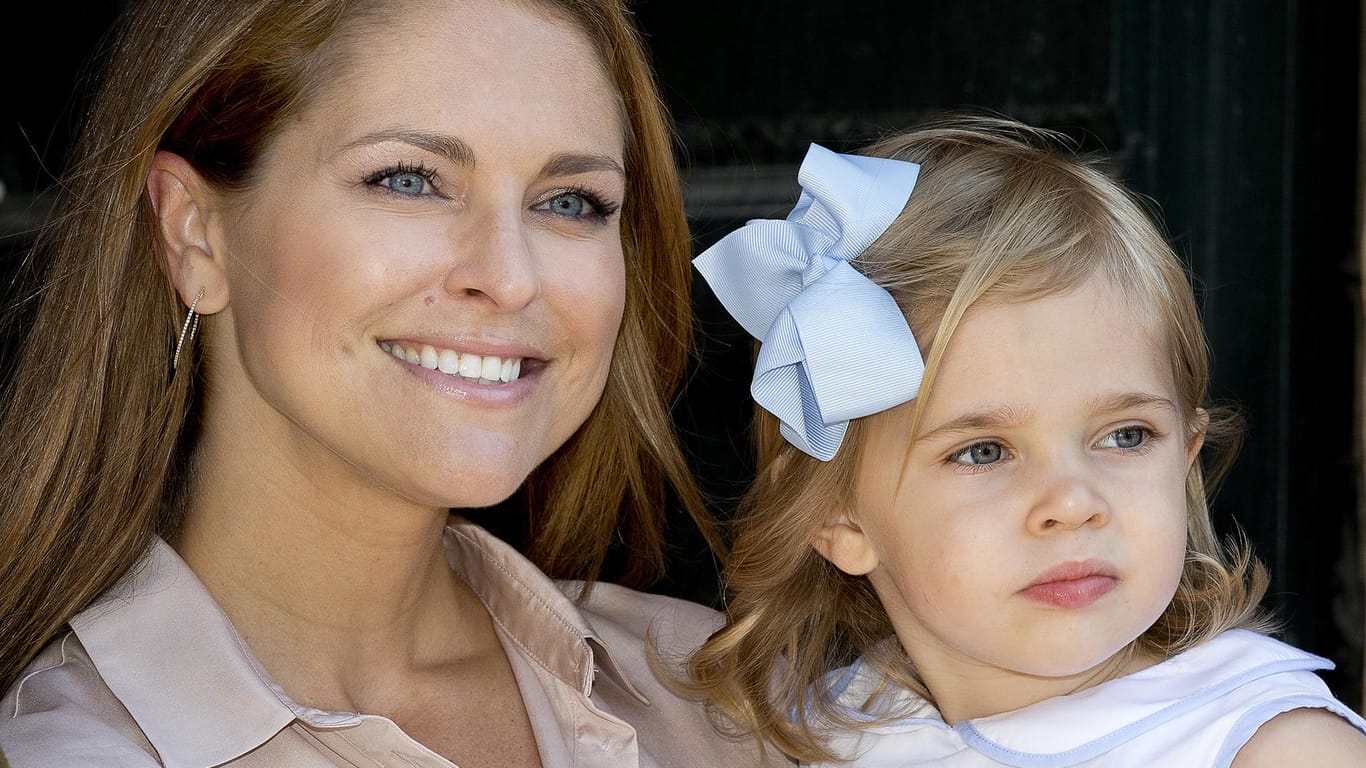 Prinzessin Madeleine und ihre Tochter Leonore im Juni 2016.