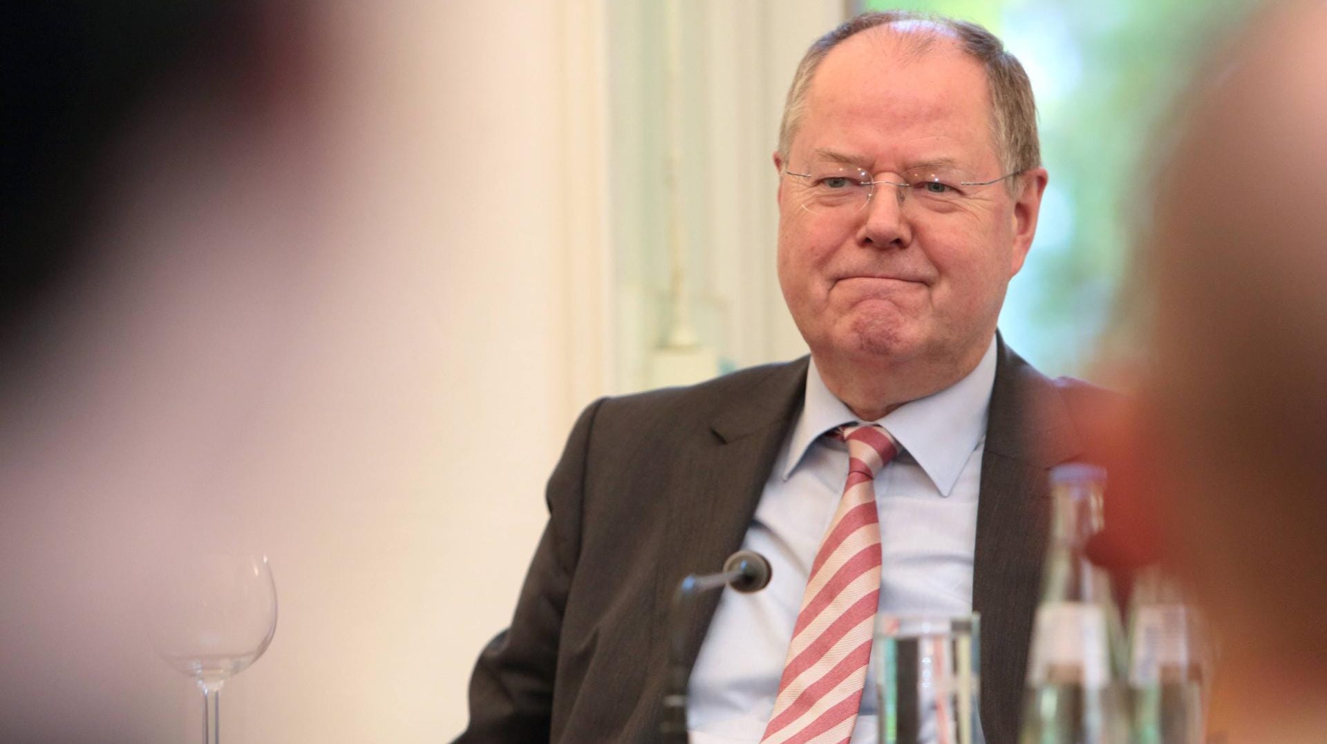 Peer Steinbrück hatte sich am 30. September aus dem Deutschen Bundestag verabschiedet.